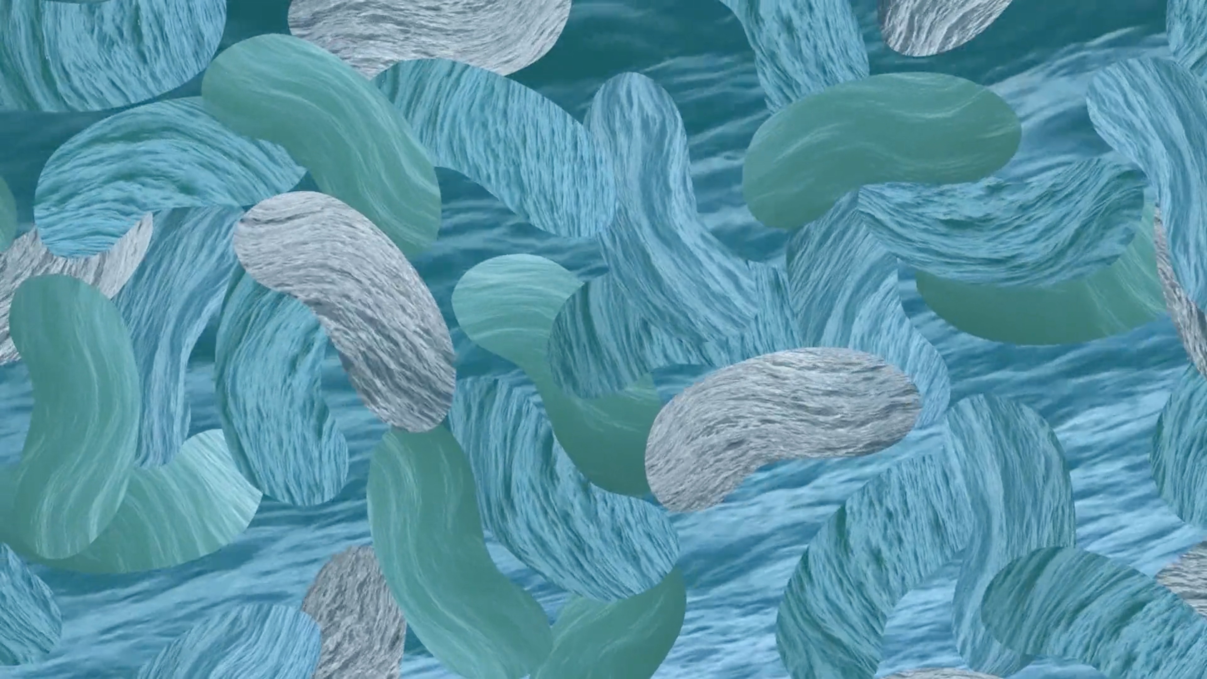 A videotape of spying a semi-mechanical aquatic human in the future.